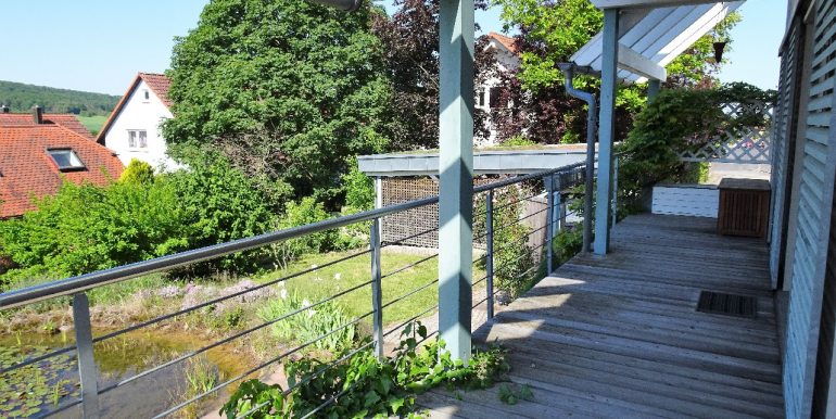 Teilansicht Balkon im EG