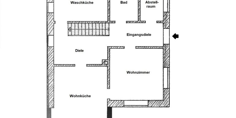 Aufteilung Erdgeschoss